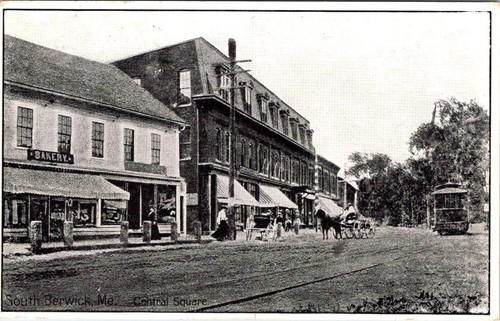 1907 central square trolley - square,,