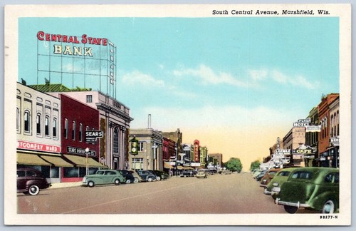 Postcard marshfield - wi,