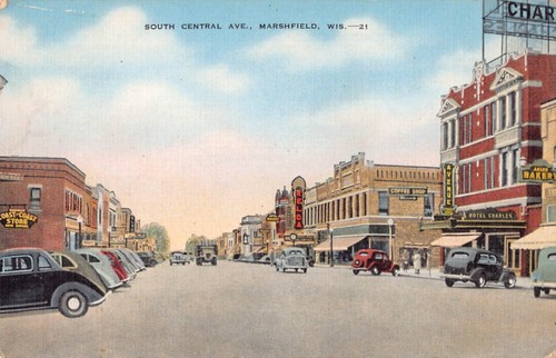 1930 postcard old - 1930's, cars-south